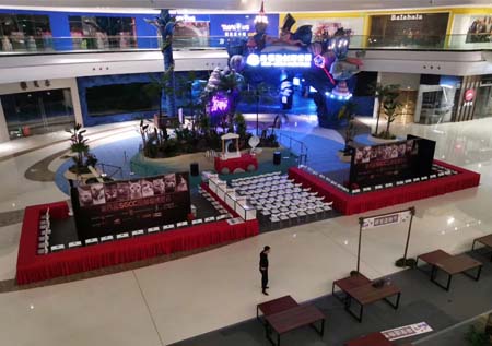 展會桌椅出租_活動桁架背景搭建